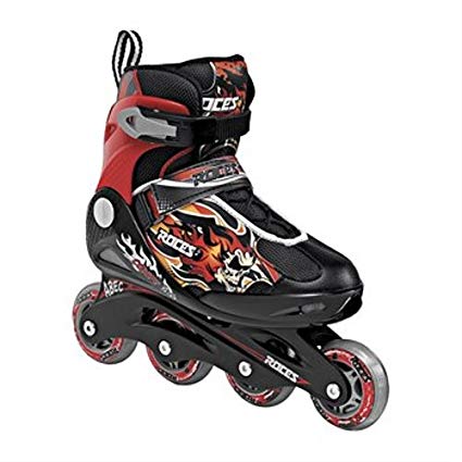 Roces Kid's Boys Compy Fitness Inline Skates Blades Black/Red 400808