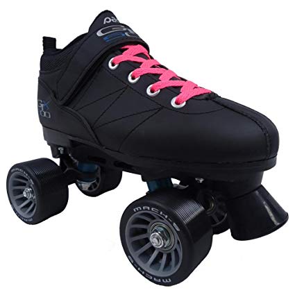 Pacer Mach-5 Black Pink Skates - Mach5 GTX500 Quad Roller Skates