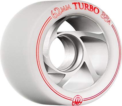 Rollerbones Turbo Speed/Derby Clear Aluminum hub Set of 8 Rollerskate Wheels Review