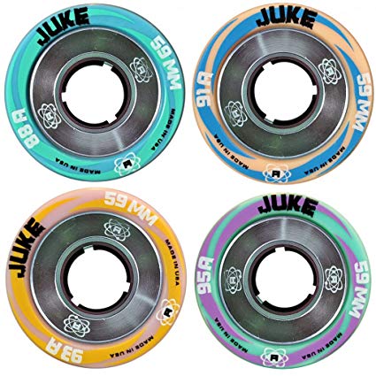 Atom Juke Aluminum Hub Wheels – Roller Derby Skate Wheels Set of 8