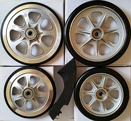 Complete Set of 4 Wheels (2 Large and 2 Small) and a Brake Arm & Pad for LandRoller Terra 9 Skates Review