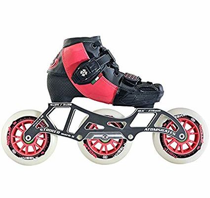 Atom Luigino Kid’s Adjustable Challenge 3 or 4 Wheel Inline Speed Skate Package with Striker Frame, & Atom Matrix Wheels – 2 Adjustable Sizes and 4 Vibrant Colors Review