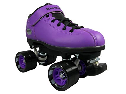 Riedell Dart Skates - Dart Purple Speed Skate - Dart Purple Quad Skate