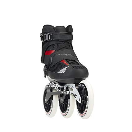 Rollerblade Endurace Pro 125 Unisex Adult Fitness Inline Skate, Black and Red, Premium Inline Skates