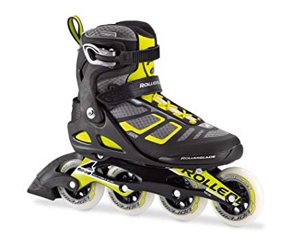 Rollerblade Macroblade 90 Alu Men’s Adult Fitness Inline Skate, Black and Lime, High Performance Inline Skates Review