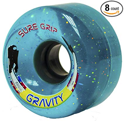 Sure-Grip Gravity Roller Skate Wheels Blue