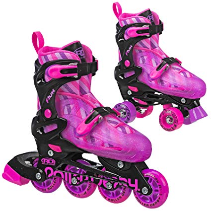 Roller Derby Flux Girls Inline/Roller Combo Skate Small (12-2)
