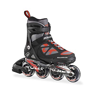 Rollerblade 2015 Spitfire JR LX ALU High Performance Kids/Youth Skate, Black/Red, 4 Size Push Button Adjustable - US 2 to 5