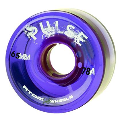 Atom Pulse Purple Outdoor Quad Roller Skate Wheels