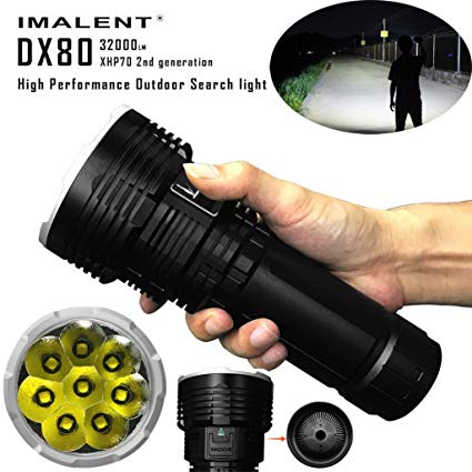 Dreamyth IMALENT DX80 XHP70 LED Most Powerful Flood LED Seach Flashlight