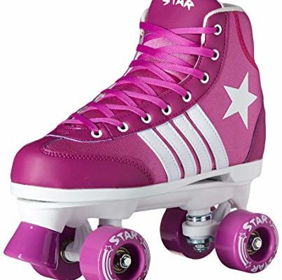 New! 2016 Epic Star Pegasus Indoor Outdoor Classic High-Top Quad Roller Skates w/2 Pair of Laces (Purple & White) Review