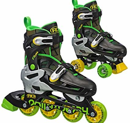 Roller Derby Flux Boys Inline/Roller Combo Skate Medium (3-6) Review