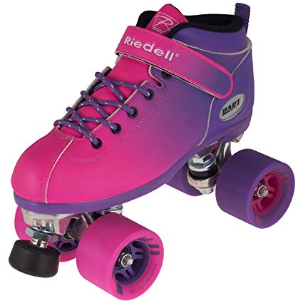 Riedell Purple and Pink Dart Ombre Roller Skate