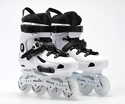 WY Inline Skates For Men Unisex Racing ABEC-11 Chrome Steel 85A Wheels PP Shoe Shell White Review