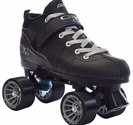 Black Pacer Mach-5 GTX500 Quad Speed Roller Skates w/ 2 Pair of Laces (Gray & Black) Review