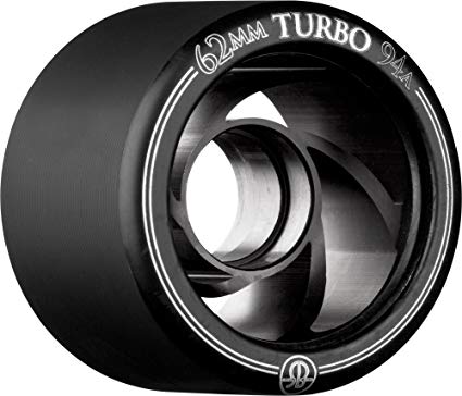 Rollerbones Turbo 94A Speed/Derby Wheels with an Aluminum Hub (Set of 8)