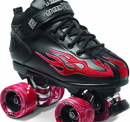 Sure-Grip Rock Black with Red Flame Roller Skates Review