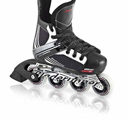 Bladerunner by Rollerblade Dynamo Jr Size Adjustable Hockey Inline Skate, Black and Red, Inline Skates Review
